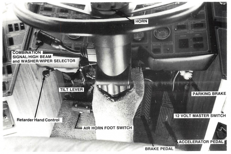 1989 WB 40 - Steering Column Area Diagram.png
